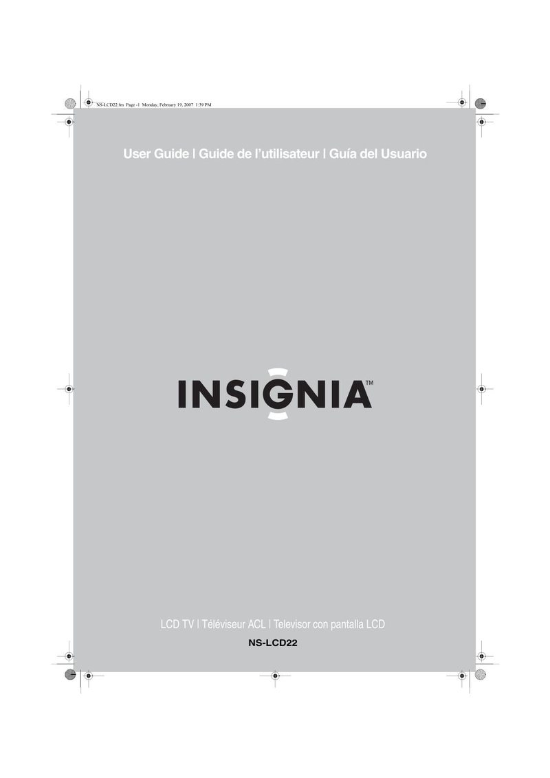 Insignia NSLCD22 TV Operating Manual